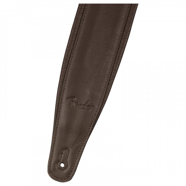 Fender 3.5" Premium Leather Strap, Brown - End