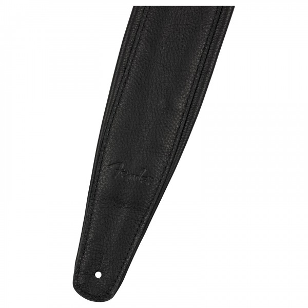 Fender 3.5" Premium Leather Strap, Black - End