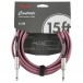 Fender Contour 15' Cable, Burgundy Mist front