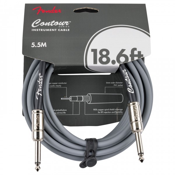 Fender Contour 18.6' Cable, Inca Silver front