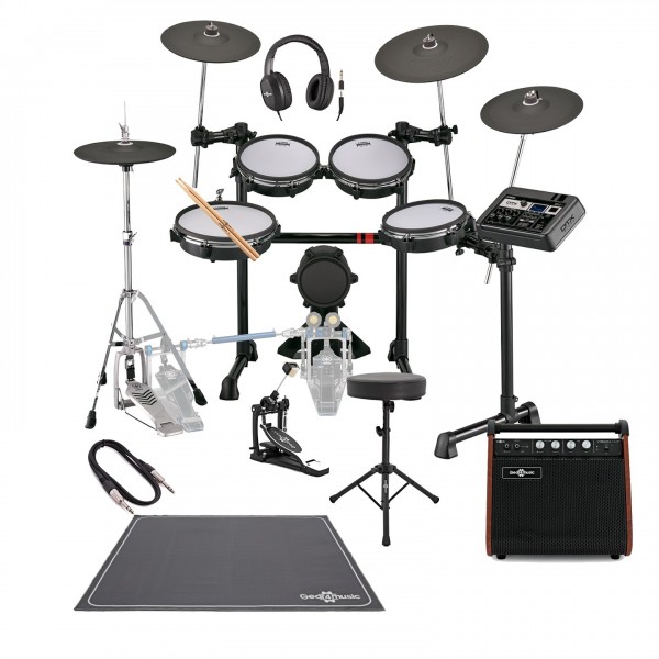 Yamaha DTX6K5-M Electronic Drum Kit With Single Pedal Custom Bundle