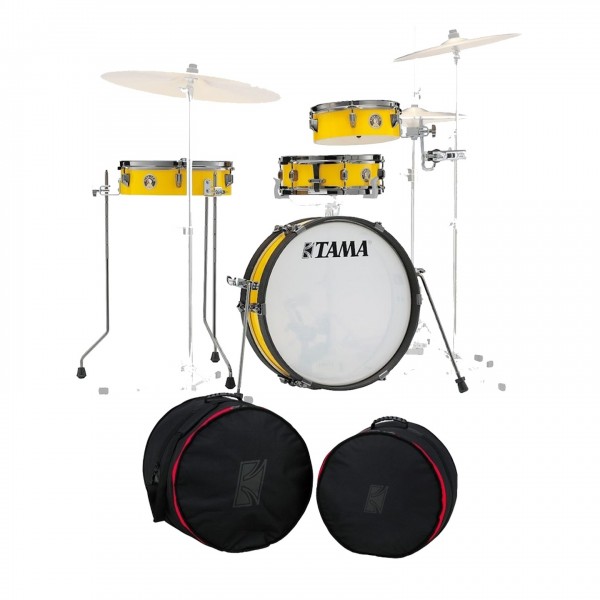 Tama Club-JAM Pancake 18" 4pc Shell Pack w/Bag Set, Electric Yellow