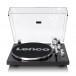 Lenco LBT-215BK Bluetooth Turntable with AT-VM95E Catridge - Front