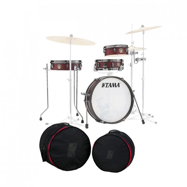 Tama Club-JAM Pancake 18" 4pc Shell Pack w/Bag Set, Burgundy Walnut Wrap