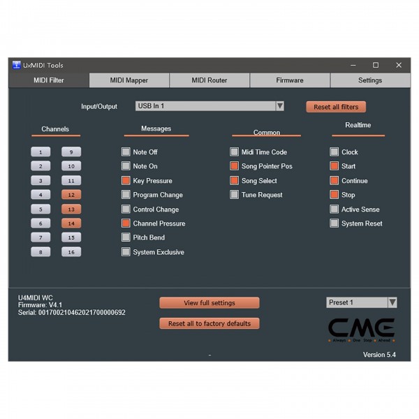 CME U4MIDI WC 
