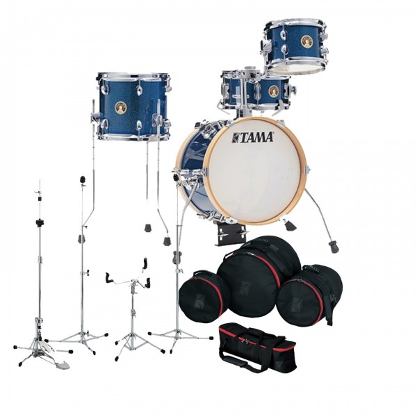 Tama Club-JAM 14" Flyer Gig Pack with Hardware and Bags, Indigo Sparkle