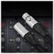 Studiospares Pro Neutrik XLR Mogami Cable, 30cm Black