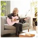 Student Acoustic Guitar by Gear4music, Pink