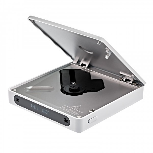 FiiO DM13 Portable CD Player, White - angled open