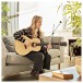 Parlour Acoustic Guitar by Gear4music, Natural