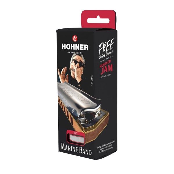 Hohner Marine Band 1896 Classic Harmonica, High G