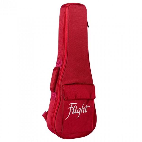 Flight Nighthawk Tenor Electro Ukulele, Black Stain - Gig Bag Front