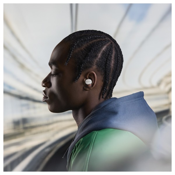 Bowers & Wilkins Pi6 Wireless Bluetooth Noise-Cancelling Earphones, Cloud Grey in  the ear 
