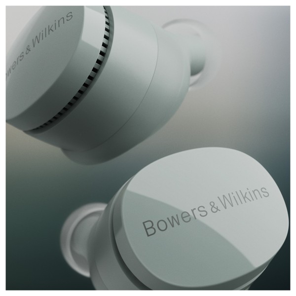 Bowers & Wilkins Pi6 Wireless Bluetooth Noise-Cancelling Earphones, Forest Green - zoomed in