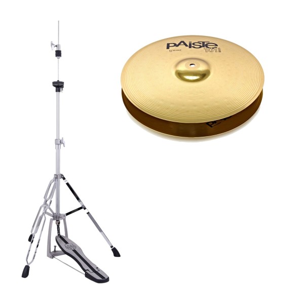 Paiste 101 Brass 13'' Hi-Hat Cymbals & Stand