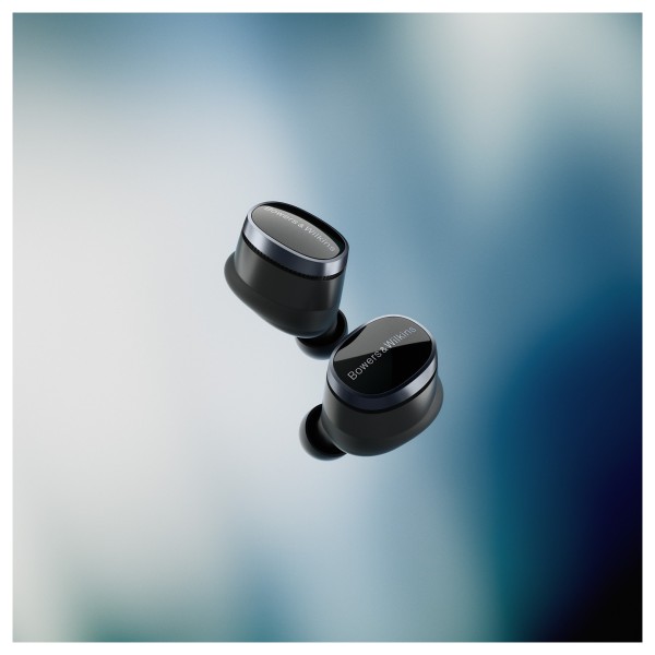 Bowers & Wilkins Pi8 Wireless Bluetooth Noise-Cancelling Earphones, Anthracite Black - pods together 