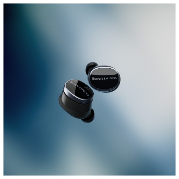 Bowers & Wilkins Pi8 Wireless Bluetooth Noise-Cancelling Earphones, Anthracite Black - pair pods