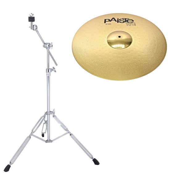 Paiste 101 Brass 20'' Ride Cymbal & Boom Stand