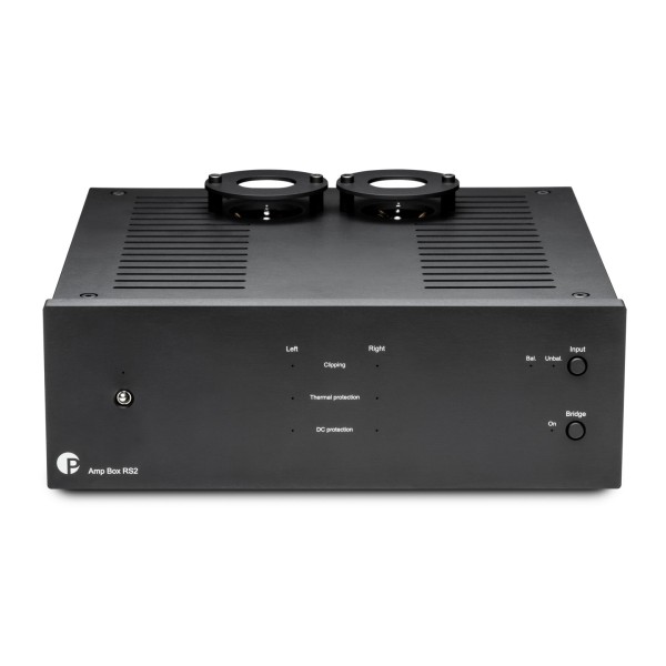 Pro-Ject Amp Box RS2 Full-Feature Power Amp, Black - Front view