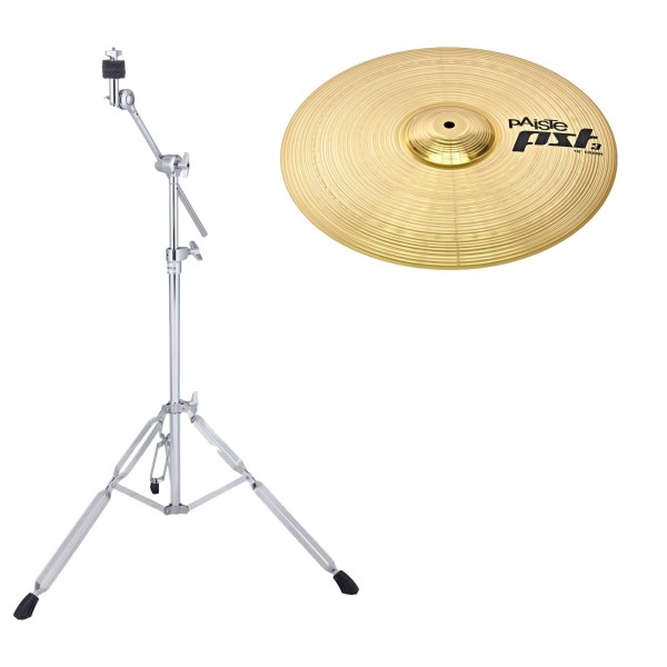 Paiste PST 3 16'' Crash Cymbal & Boom Stand