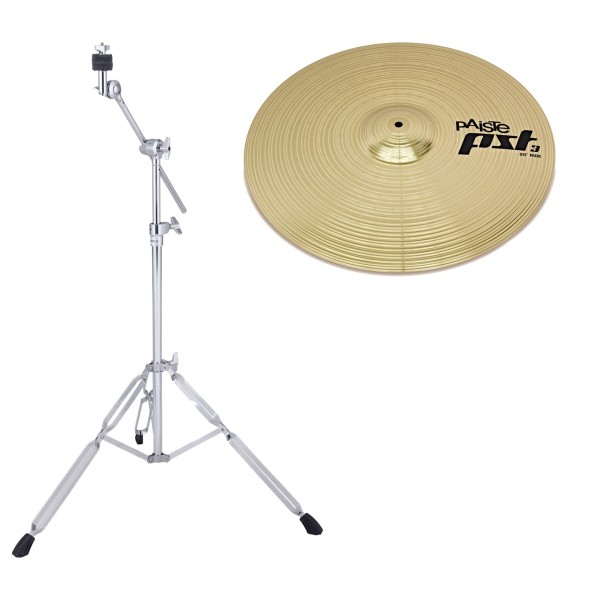 Paiste PST 3 20'' Ride Cymbal & Boom Stand