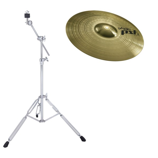 Paiste PST 3 14'' Crash Cymbal & Boom Stand