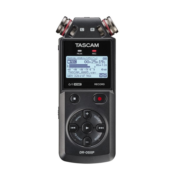 Tascam DR-05XP 32-Bit Float Portable Handheld Recorder With USB-C Audio Interface - Top