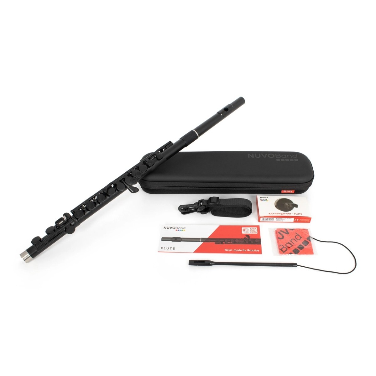 NuvoBand Flute Outfit Black Gear4music