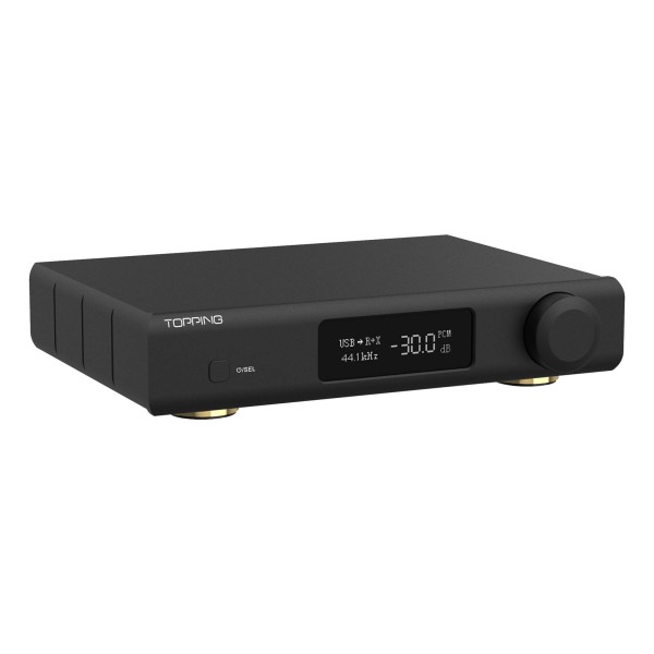 Topping D Series D90 III Sabre Desktop DAC, Black - left turn 