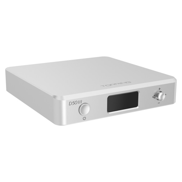 Topping D Series D50 III Desktop DAC, Silver - left turn 
