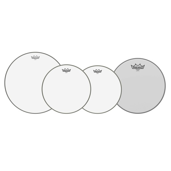 Remo Emperor Clear Tom Pack - 12, 13, 16" Heads + Free 14'' Emperor