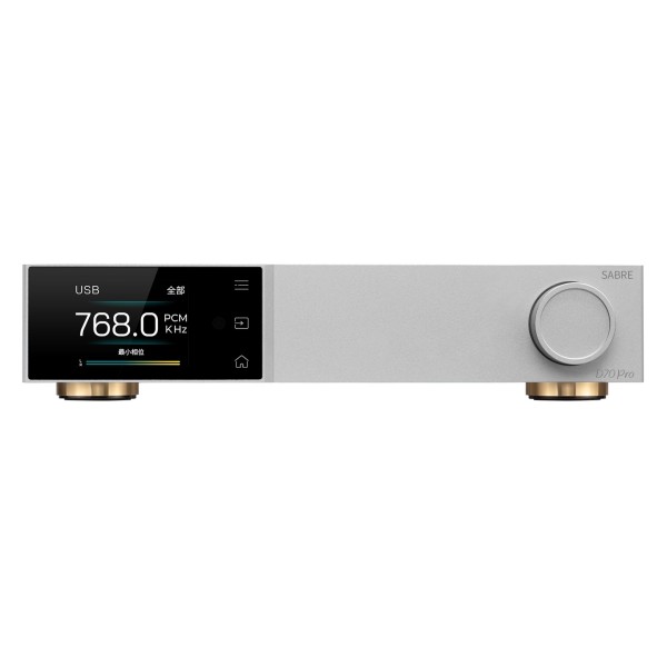 Topping D Series D70 Pro Sabre Desktop DAC, Silver - front 
