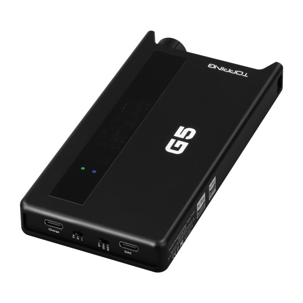 Topping G Series G5 Portable Headphone Amplifier and DAC, Black - Underside