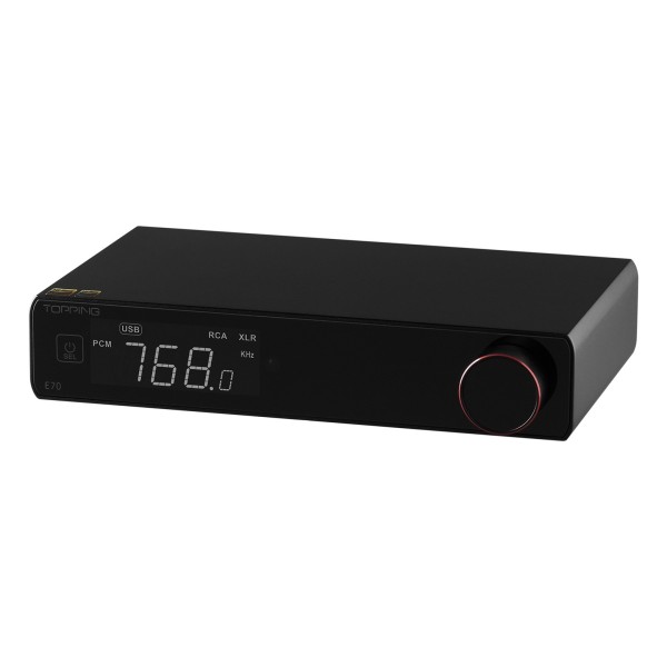 Topping E Series E70 Desktop DAC, Black - right turn 