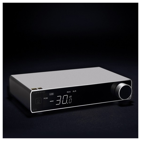 Topping E Series E70 Desktop DAC, Black - ls turn 