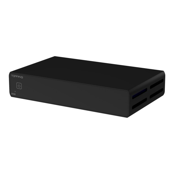 Topping Pre Series B100 Class AB Power Amplifier, Black - Angled
