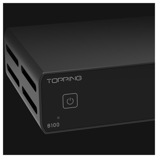 Topping Pre Series B100 Class AB Power Amplifier, Black - Detail Image