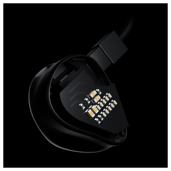 Topping ArpegEar Series Hane In Ear Monitors, Black = pod cross sections
