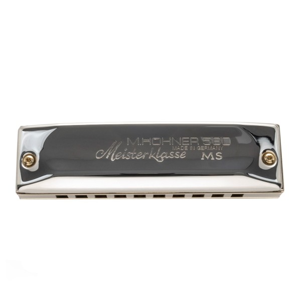 Hohner Meisterklasse MS Harmonica, E, side