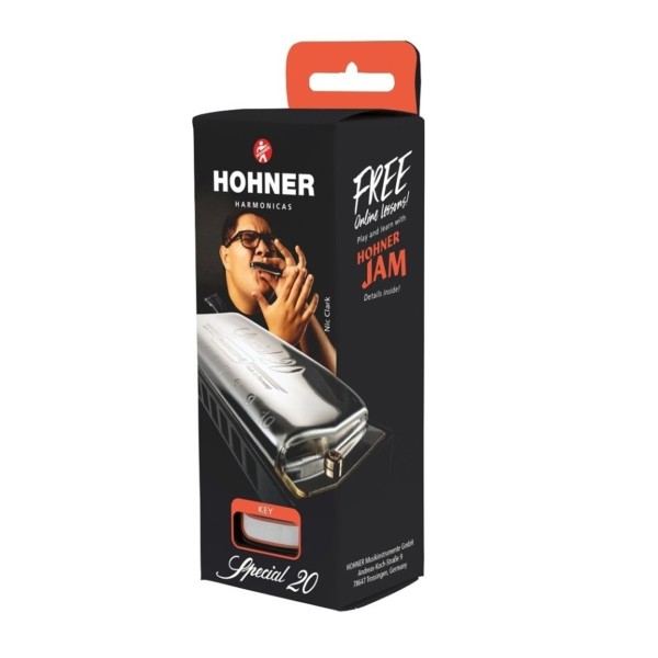 Hohner Progressive Special 20 Harmonica, Eb Country