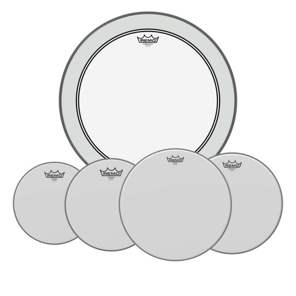 Remo Emperor Coated Complete Pack - 10, 12, 16" Heads w/22'' P3 + 14'' Ambassador