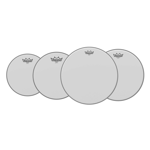 Remo Emperor Coated Complete Pack - 10, 12, 16" Heads w/22'' P3 + 14'' Ambassador