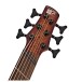 Ibanez SRMS806 Multi Scale 6 String Bass, Brown Topaz Burst