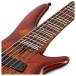 Ibanez SRMS806 Multi Scale 6 String Bass, Brown Topaz Burst