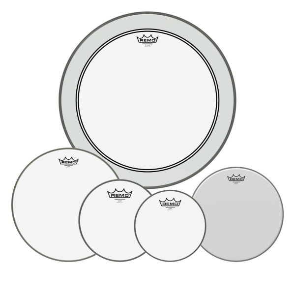 Remo Ambassador Clear Complete Pack - 10, 12, 16" Heads w/22'' P3 + 14'' Ambassador