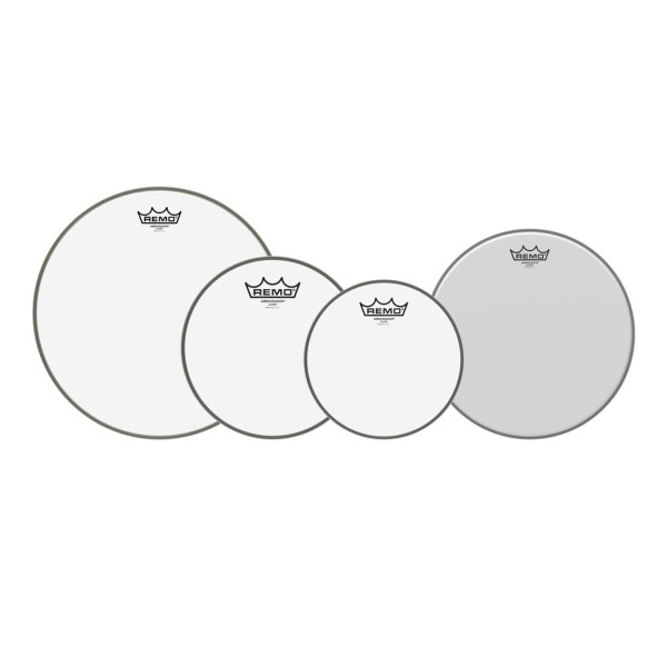 Remo Ambassador Clear Complete Pack - 10, 12, 16" Heads w/22'' P3 + 14'' Ambassador