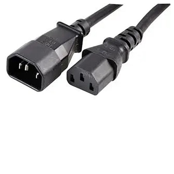 IEC C13 – C14 Extension Mains Lead 10A 1m