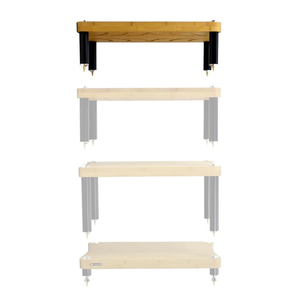 Atacama Evoque Eco 60/40 SE2 Shelf Module 165mm, Natural Bamboo - exploded 165 