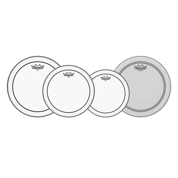 Remo Pinstripe Complete Pack - 10, 12, 14" Heads w/20'' P3 + Free 14'' Powerstroke 3