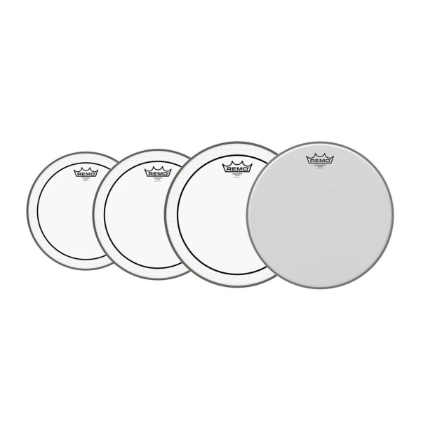 Remo Pinstripe Complete Pack - 12, 13, 16" Heads w/22'' P3 + Free 14'' Ambassador